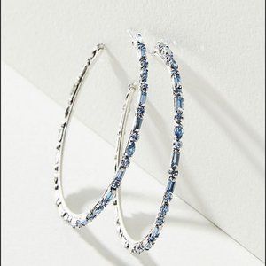 DANNIJO Linx Crystal Hoop Earrings